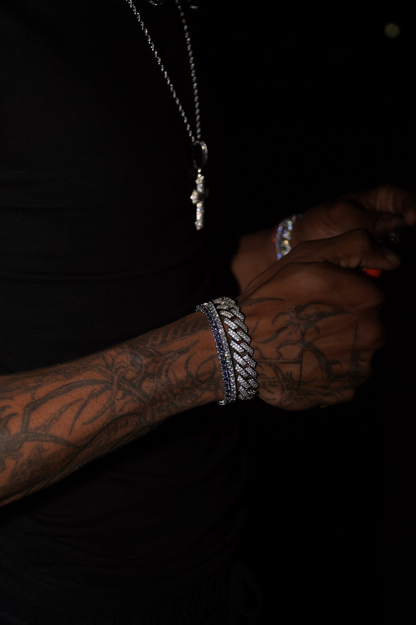 Bleu Eclipse Tennis Bracelet