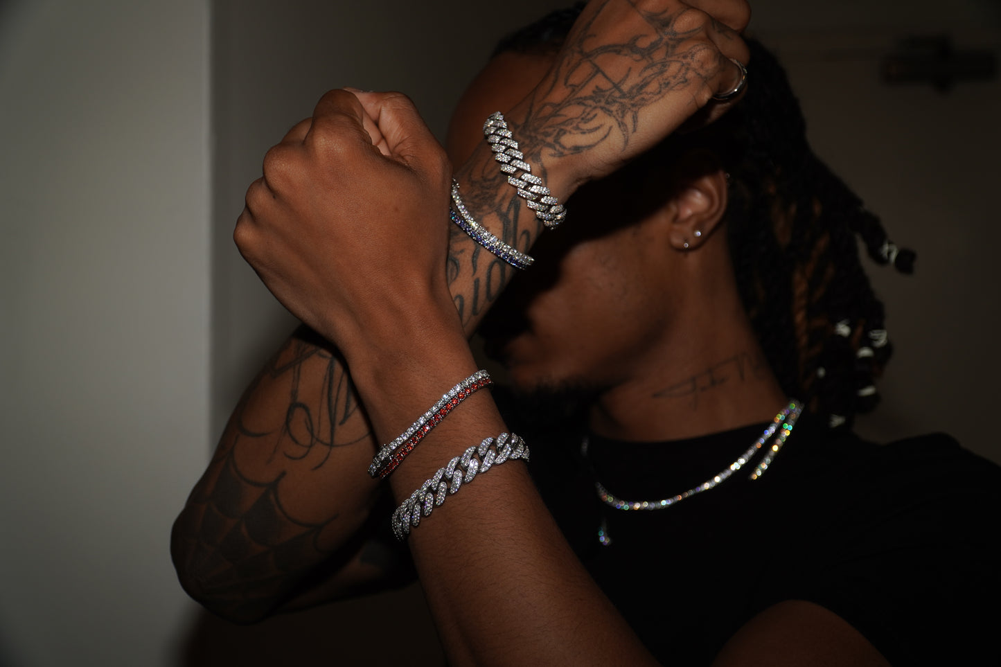 Blood Eclipse Tennis Bracelet