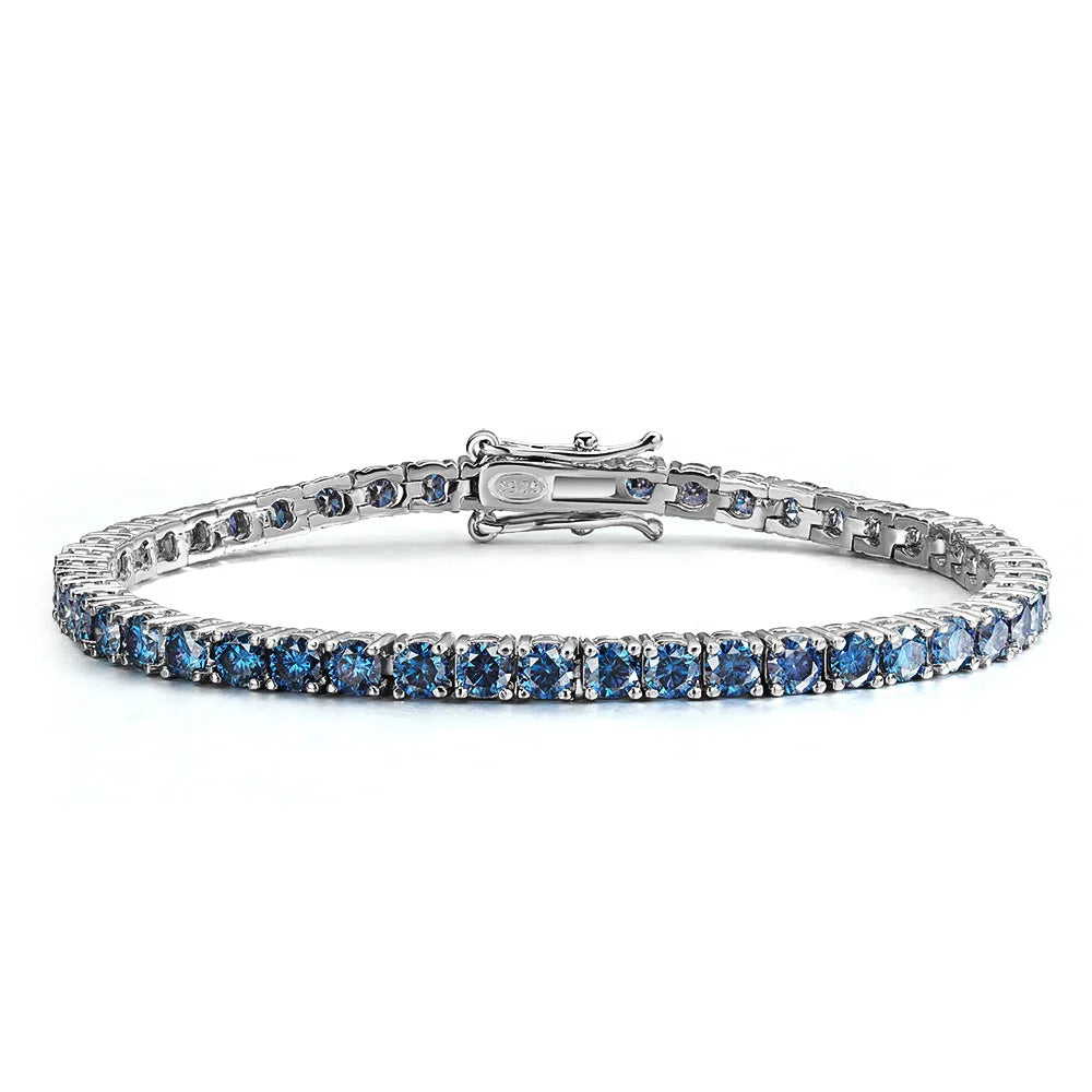Bleu Eclipse Tennis Bracelet